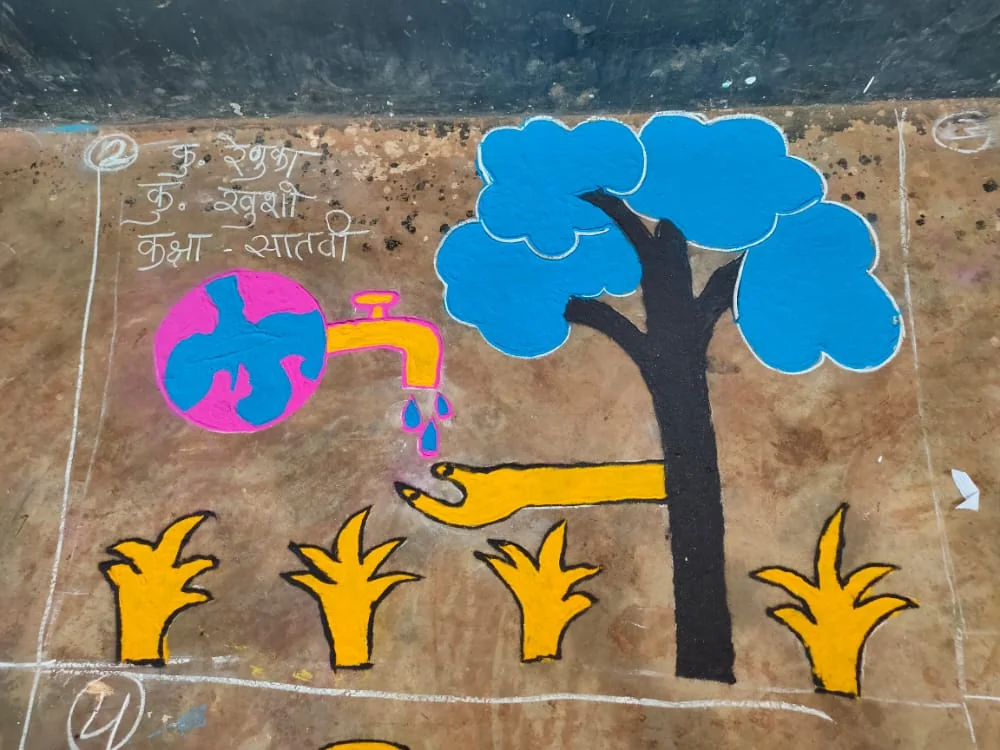Environmental Message Rangoli