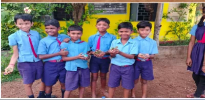 Children with Saplings
